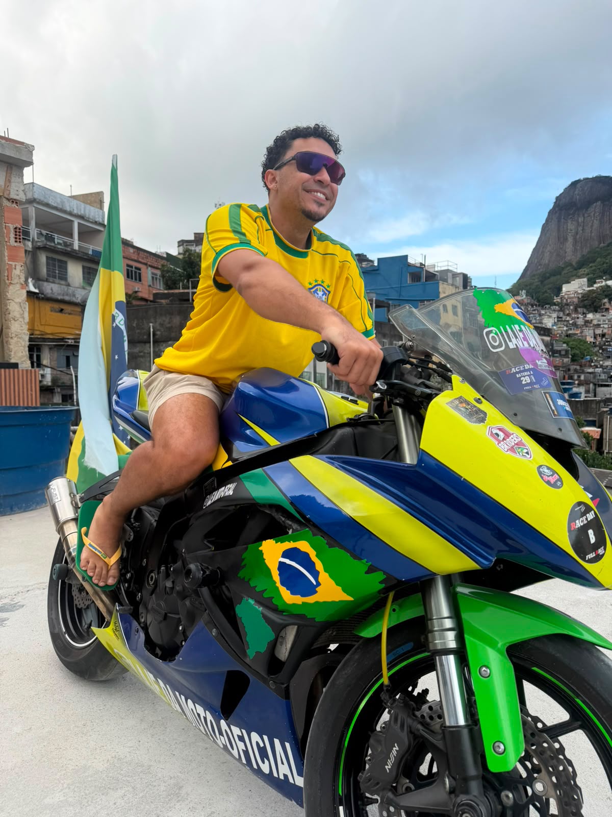 Vista do Rio de Janeiro a partir de um mirante na Rocinha